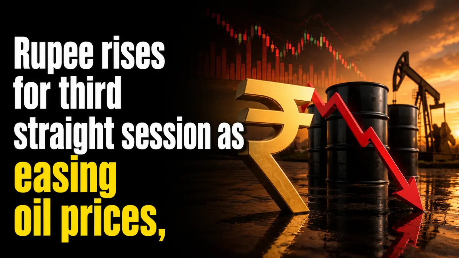 INR vs USD: Rupee Rises for Third Straight Session to 95.28 as Easing Oil Prices, US-Iran Deal Hopes Lift Sentiment