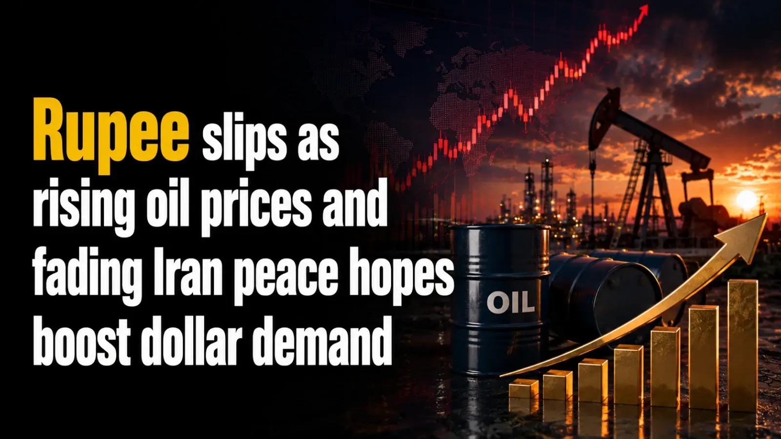 INR vs USD Rate Today, May 26, 2026: Rupee Slips To 95.43a s Rising Oil Prices and Fading Iran Peace Hopes Boost Dollar Demand 