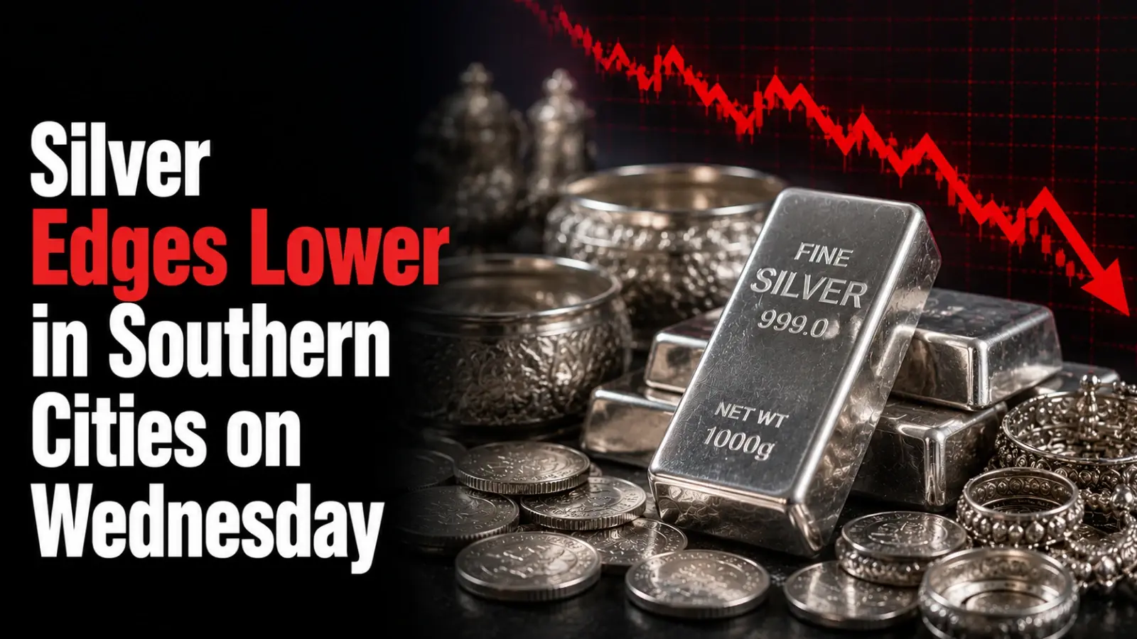 Silver Rates Today, May 26, 2026: Silver Edges Lower in Southern Cities on Wednesday; National Rate Holds at ₹2,850 per 10 gram
