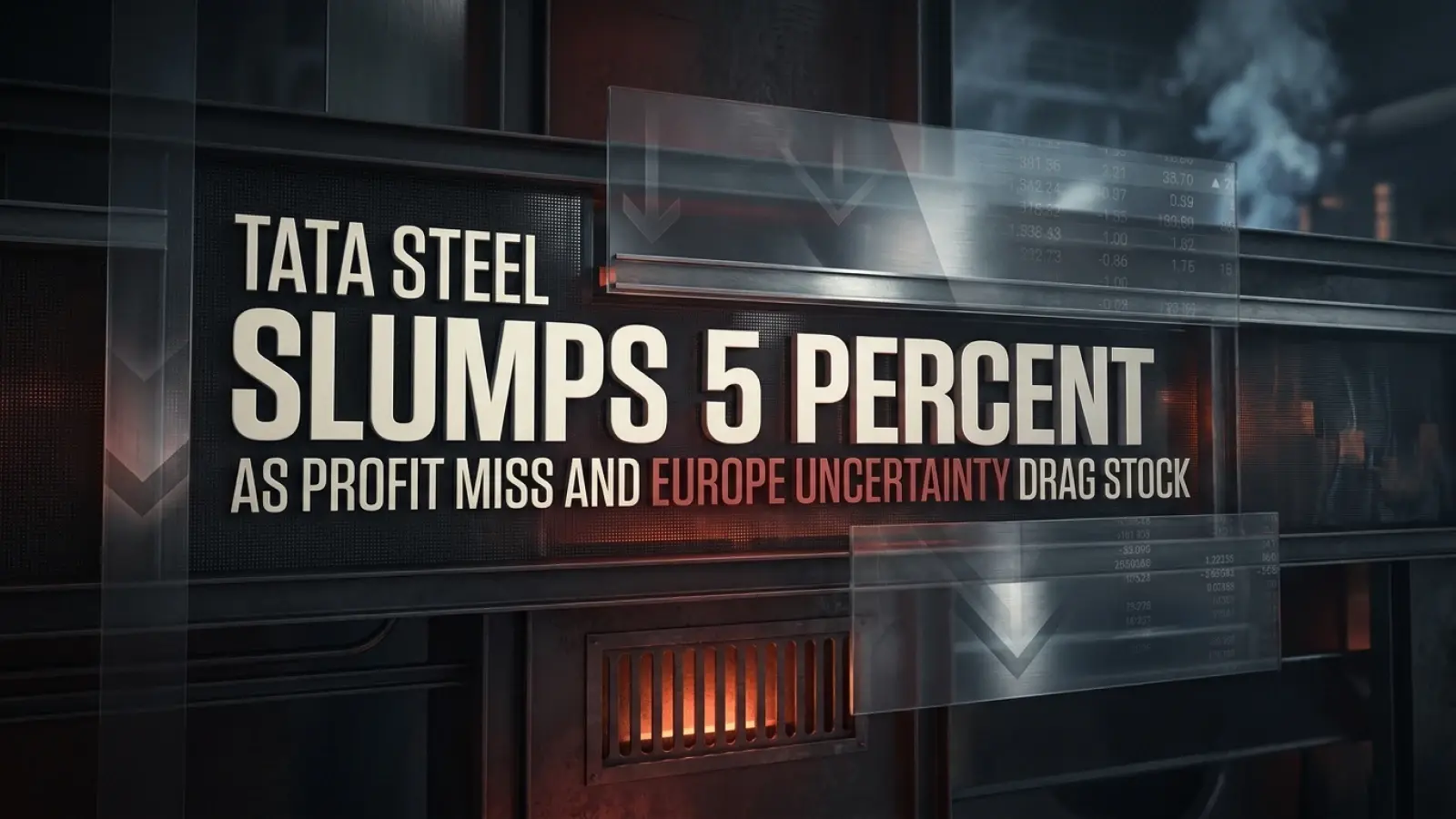 Tata Steel Slumps 5% As Profit Miss And Europe Uncertainty Drag Stock 