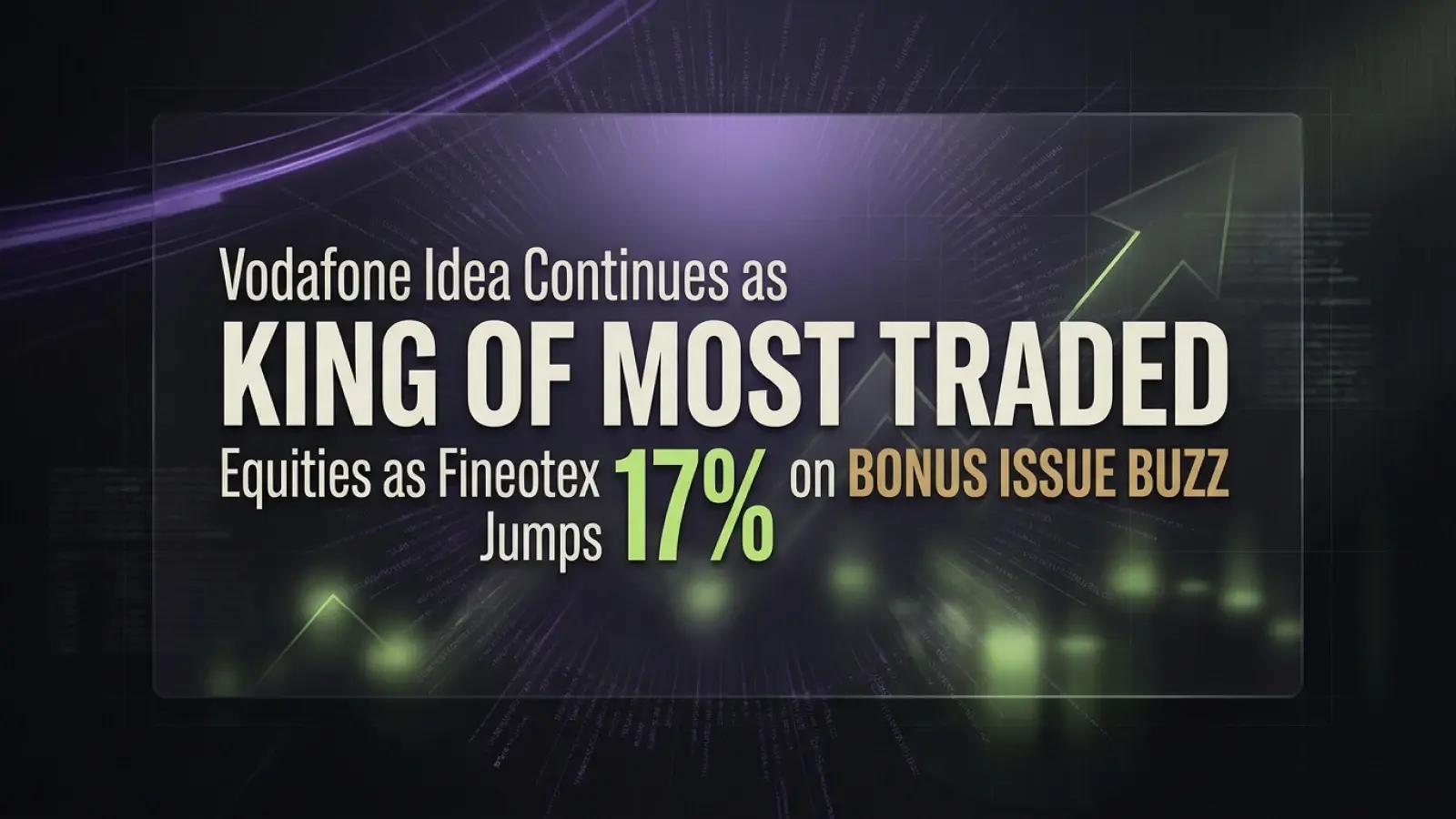 Trending stocks today (May 18, 2026): Vodafone Idea Continues as King of Most Traded Equities Even as Fineotex Jumps 17% On Bonus Issue Buzz