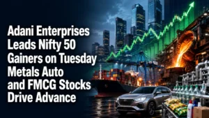 Adani Enterprises Leads Nifty 50 Gainers on Tuesday; Metals, Auto and FMCG Stocks Drive Advance