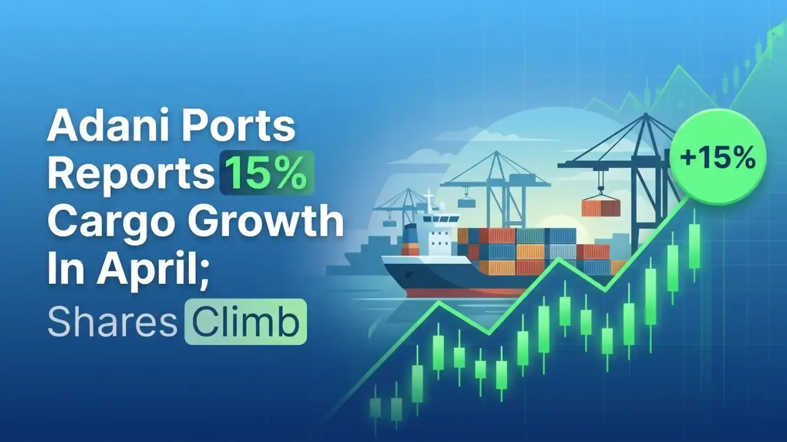 Adani Ports Reports 15% Cargo Growth In April; Shares Climb