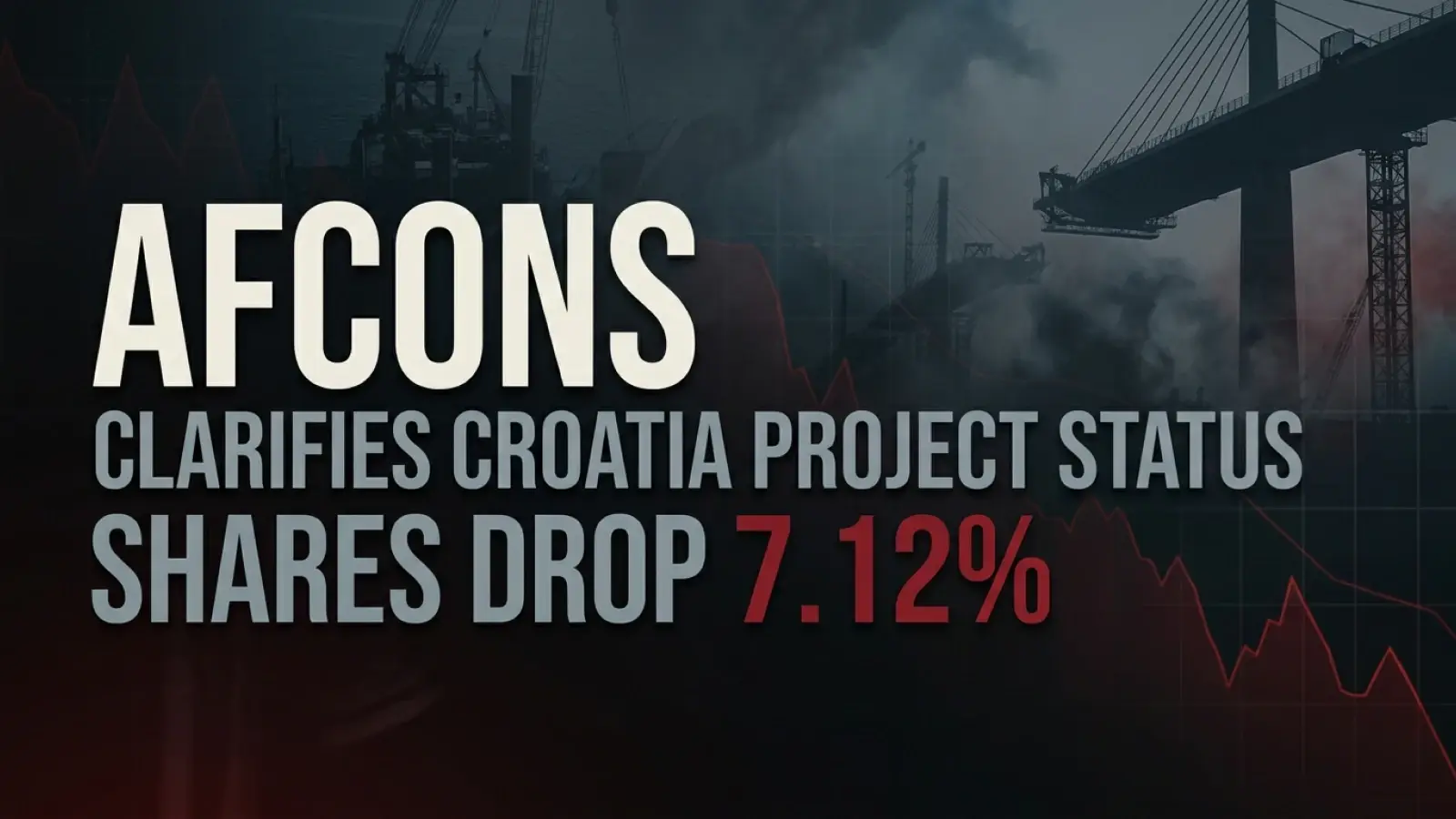 Afcons Clarifies Croatia Project Status; Shares Drop 7.12%