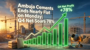 Ambuja Cements Ends Nearly Flat on Monday; Q4 Net Soars 78%