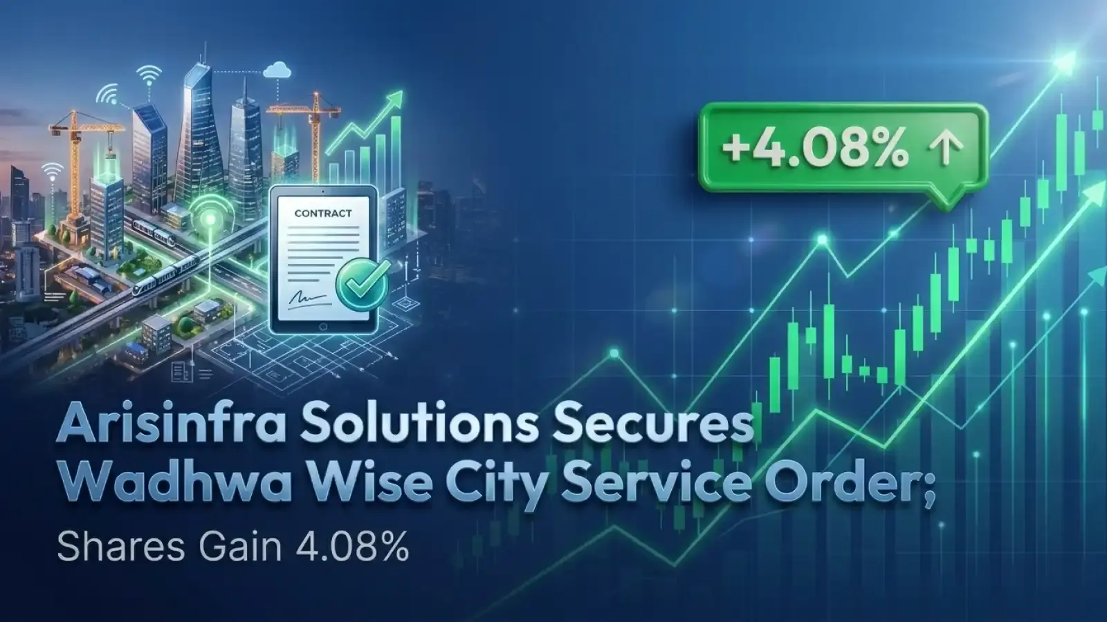 ArisInfra Solutions Secures Wadhwa Wise City Service Order; Shares Gain 4.08%