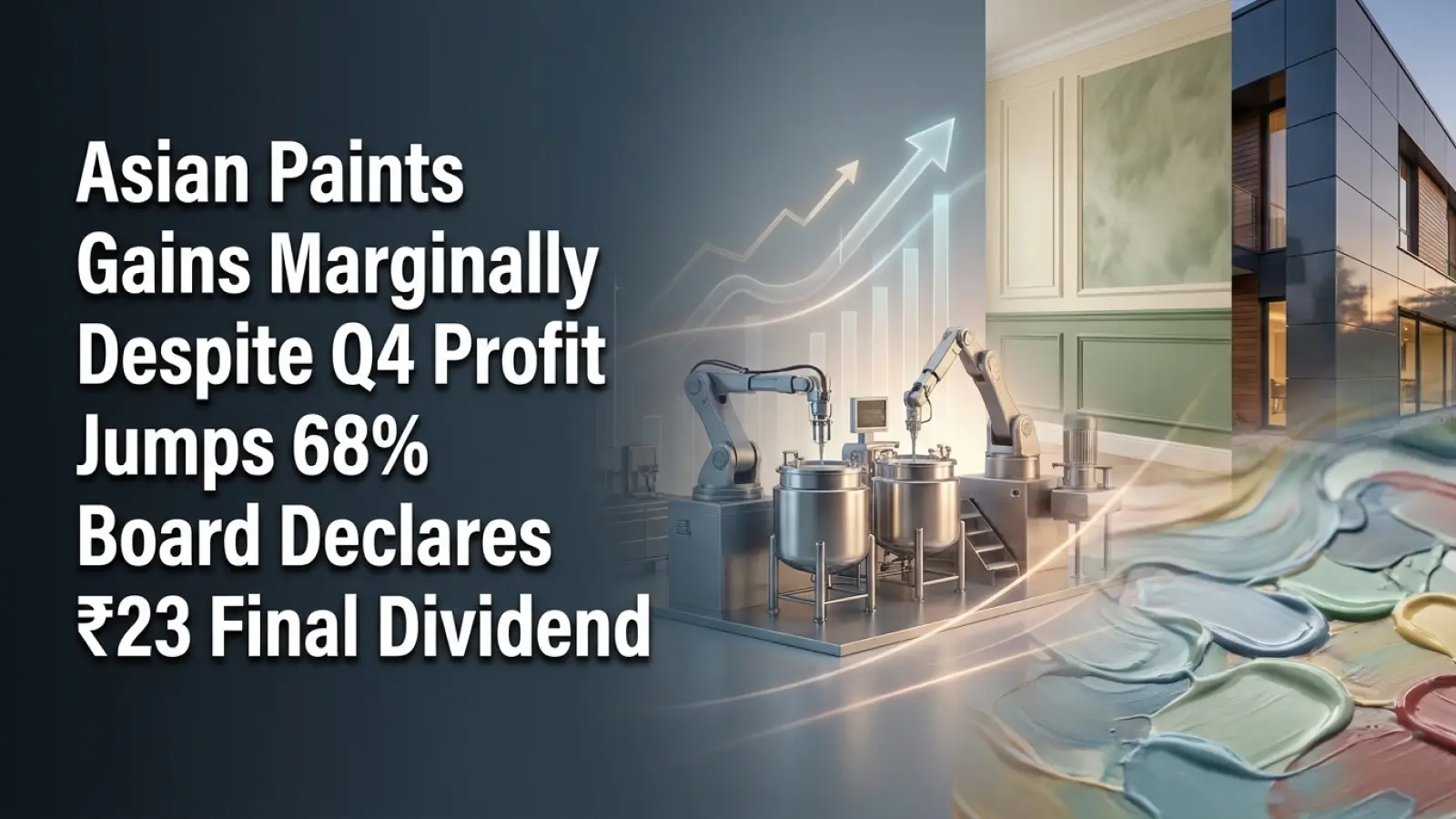 Q4 Results: Asian Paints Profit Jumps 68%; Share Gains Marginally; Board Declares ₹23 Final Dividend
