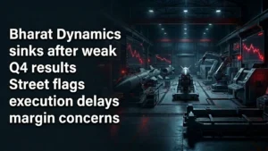 Bharat Dynamics Share Sinks After Weak Q4 Results; Street Flags Execution Delays, Margin Concerns
