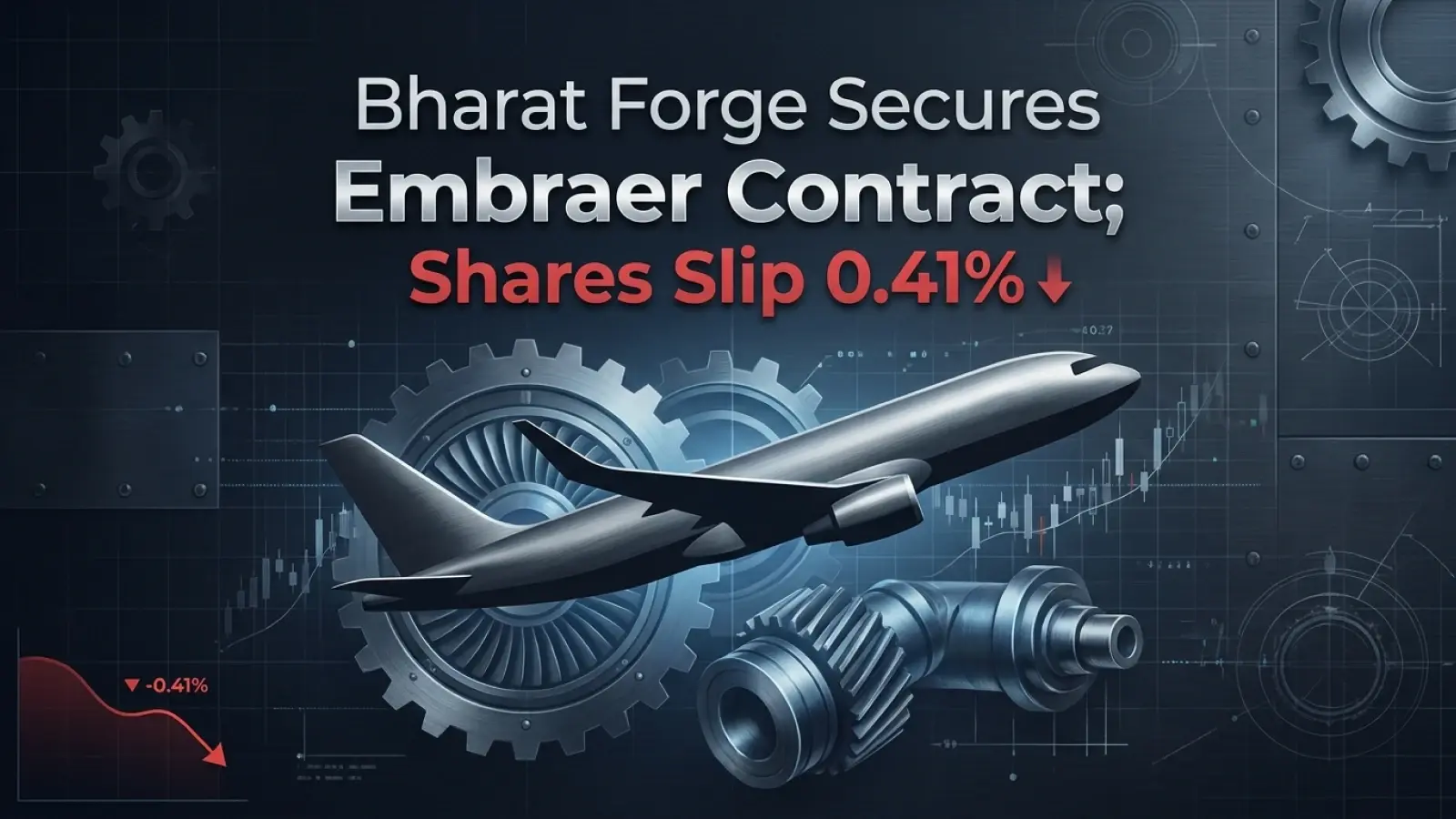 Bharat Forge Secures Embraer Contract; Shares Slip 0.41%