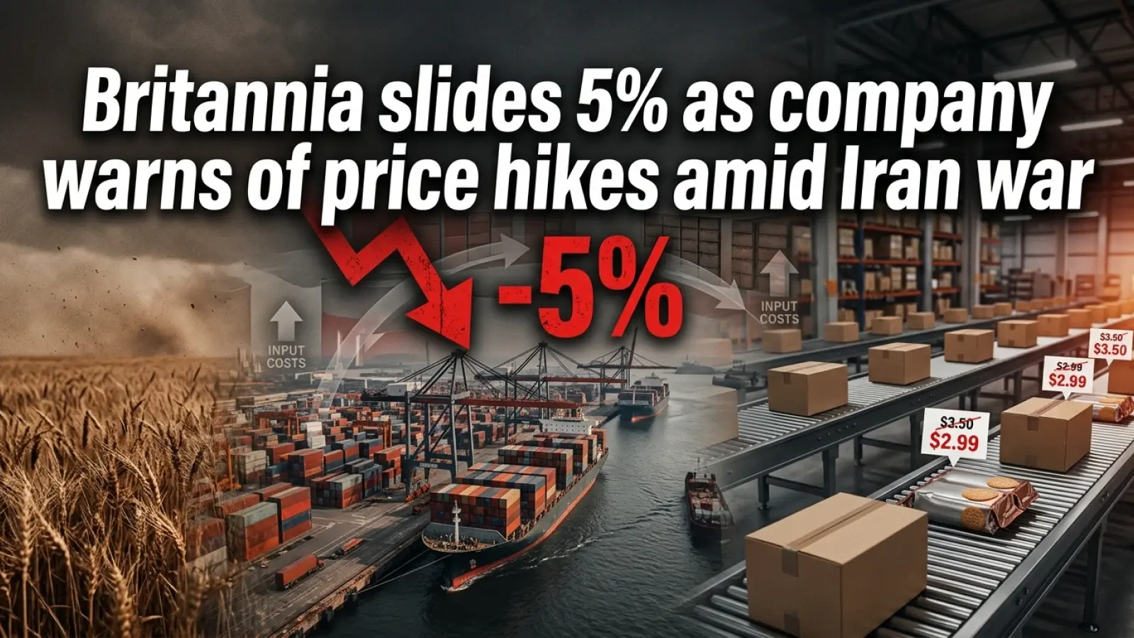 Britannia Slides 5% As Company Warns Of Price Hike Amid Iran War
