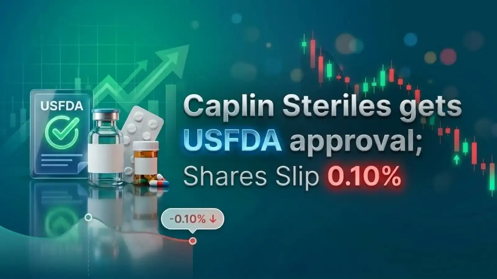 Caplin Steriles gets USFDA approval; Shares Slip 0.10%