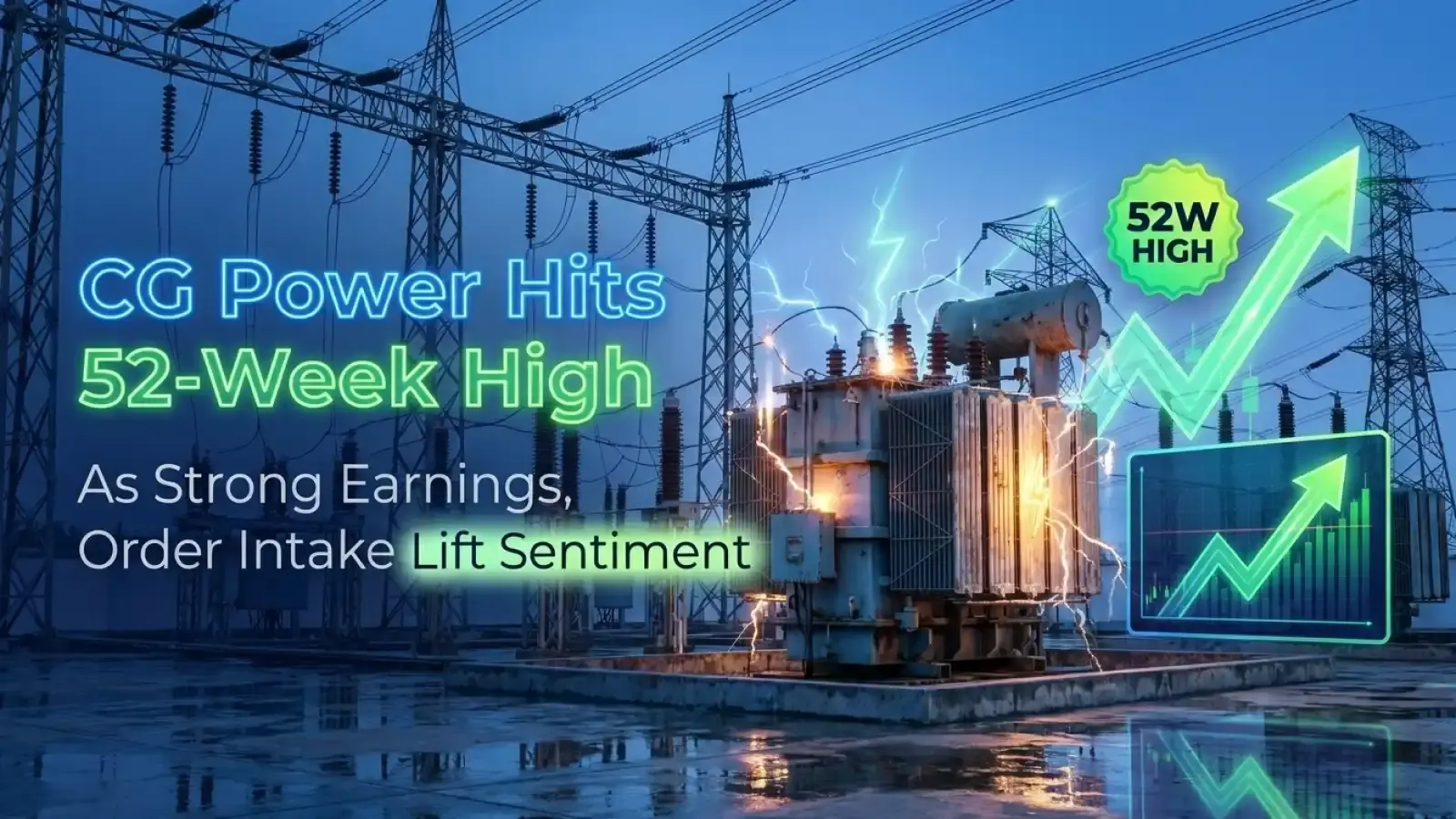 CG Power Hits 52-Week High As Strong Earnings, Order Intake Lift Sentiment