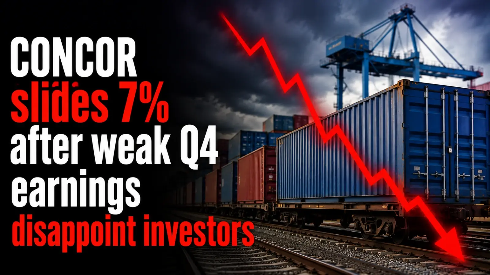 CONCOR Shares Slide 7% After Weak Q4 Earnings Disappoint Investors