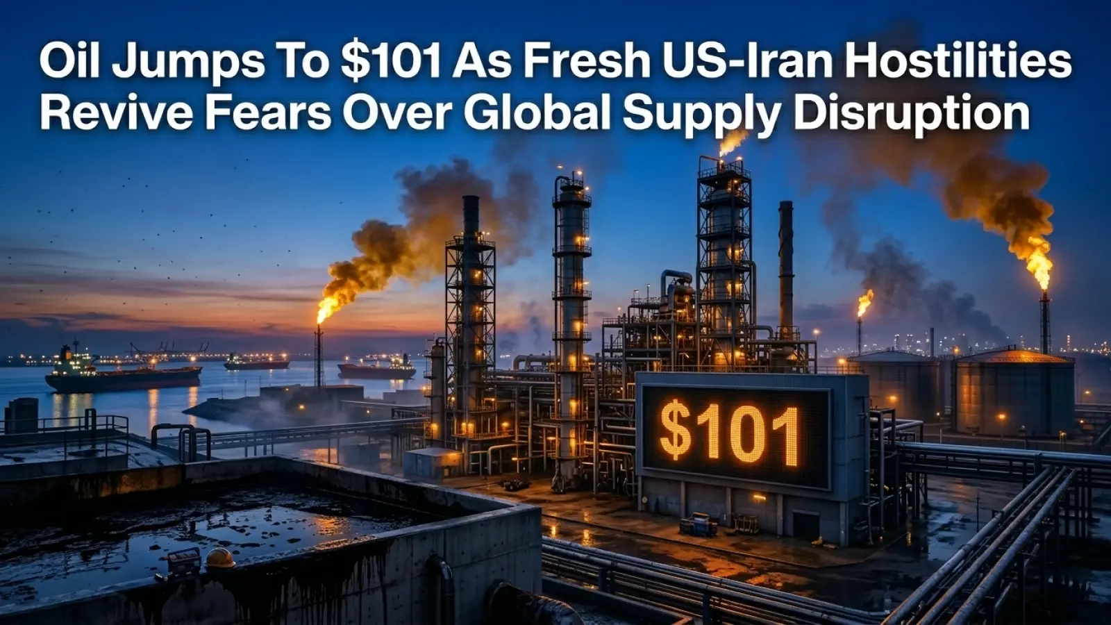 Oil Jumps To $101 As Fresh Us-iran Hostilities Revive Fears Over Global Supply Disruption 