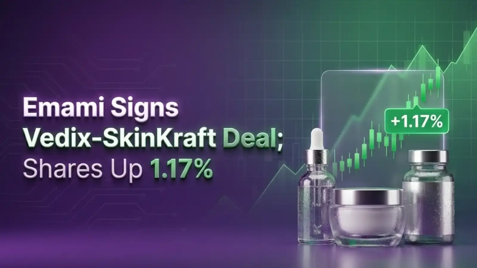 Emami Signs Vedix-SkinKraft Deal; Shares Up 1.17%