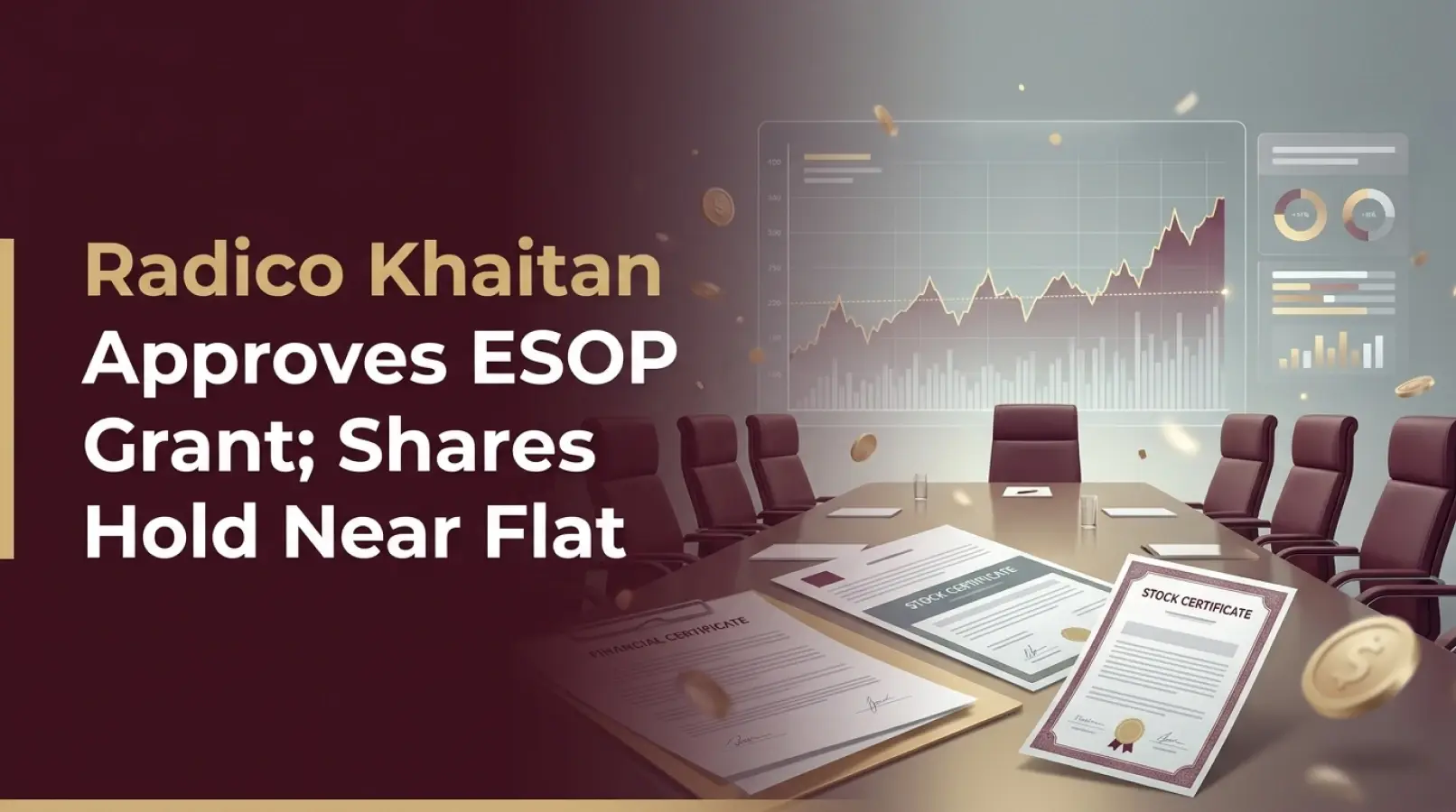 Radico Khaitan Approves ESOP Grant; Shares Hold Near Flat