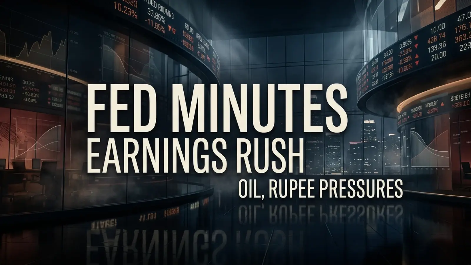Fed Minutes and Earnings Rush by Market Heavyweights to Drive Markets This Week Amid Oil, Rupee Pressures