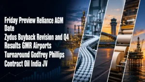 Stock Market May 29, 2026, Preview: Reliance AGM Date, Zydus Buyback Revision and Q4 Results, GMR Airports Turnaround, Godfrey Phillips Contract, Oil India JV