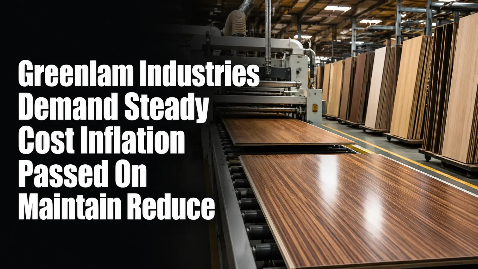 Greenlam Industries: Demand Steady, Cost Inflation Passed On. Maintain Reduce