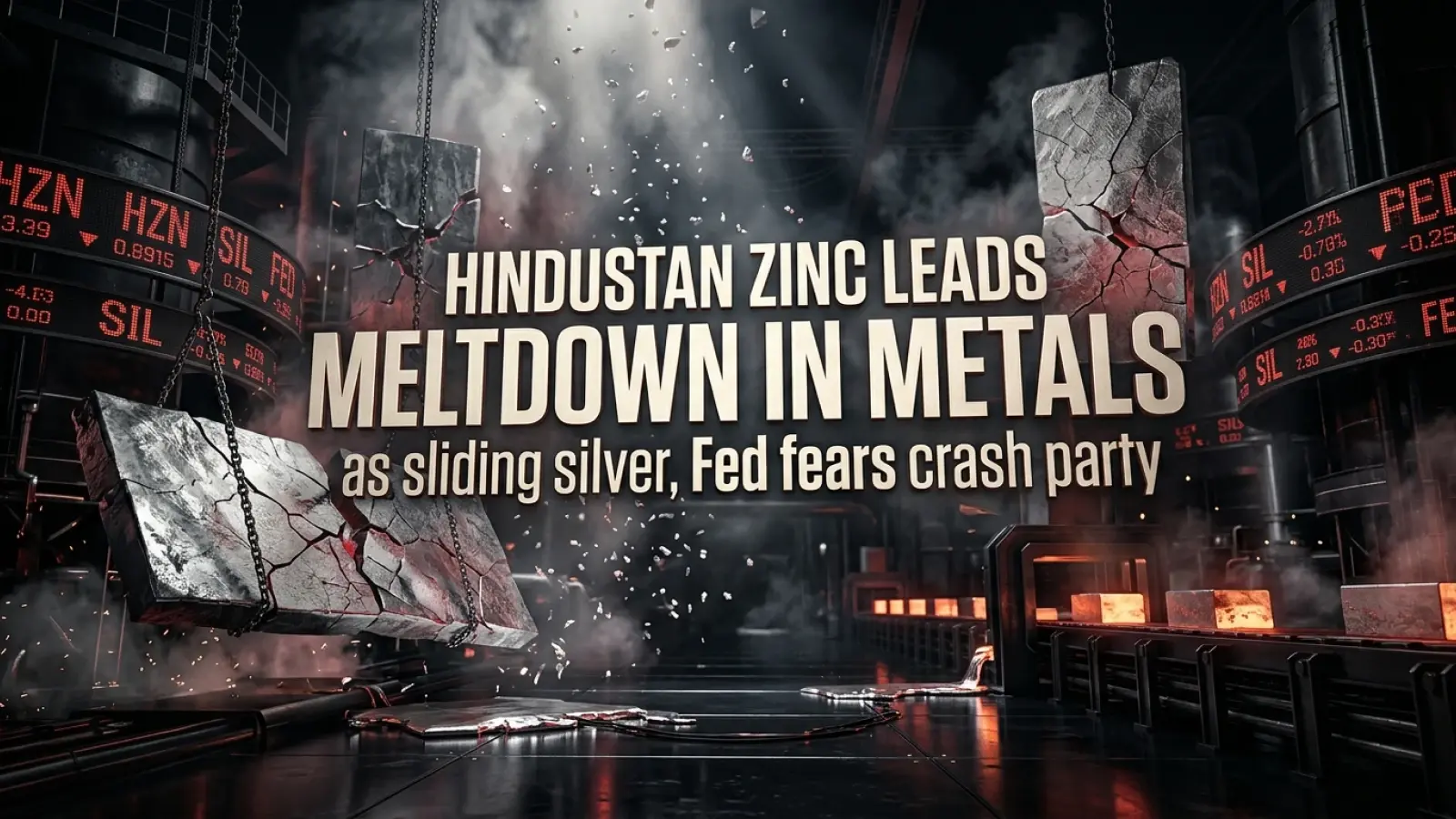 Hindustan Zinc Leads Meltdown In Metals As Sliding Silver, Fed Fears Crash Party