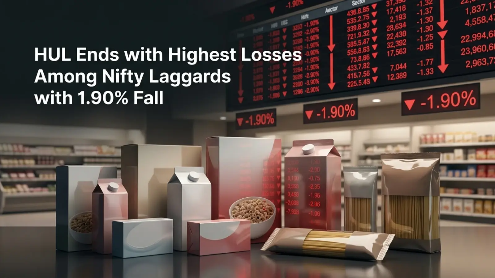 Nifty 50 Top Losers: HUL Down 1.90%, TCS 1.33%, Titan 1.16% Among Nifty Laggards
