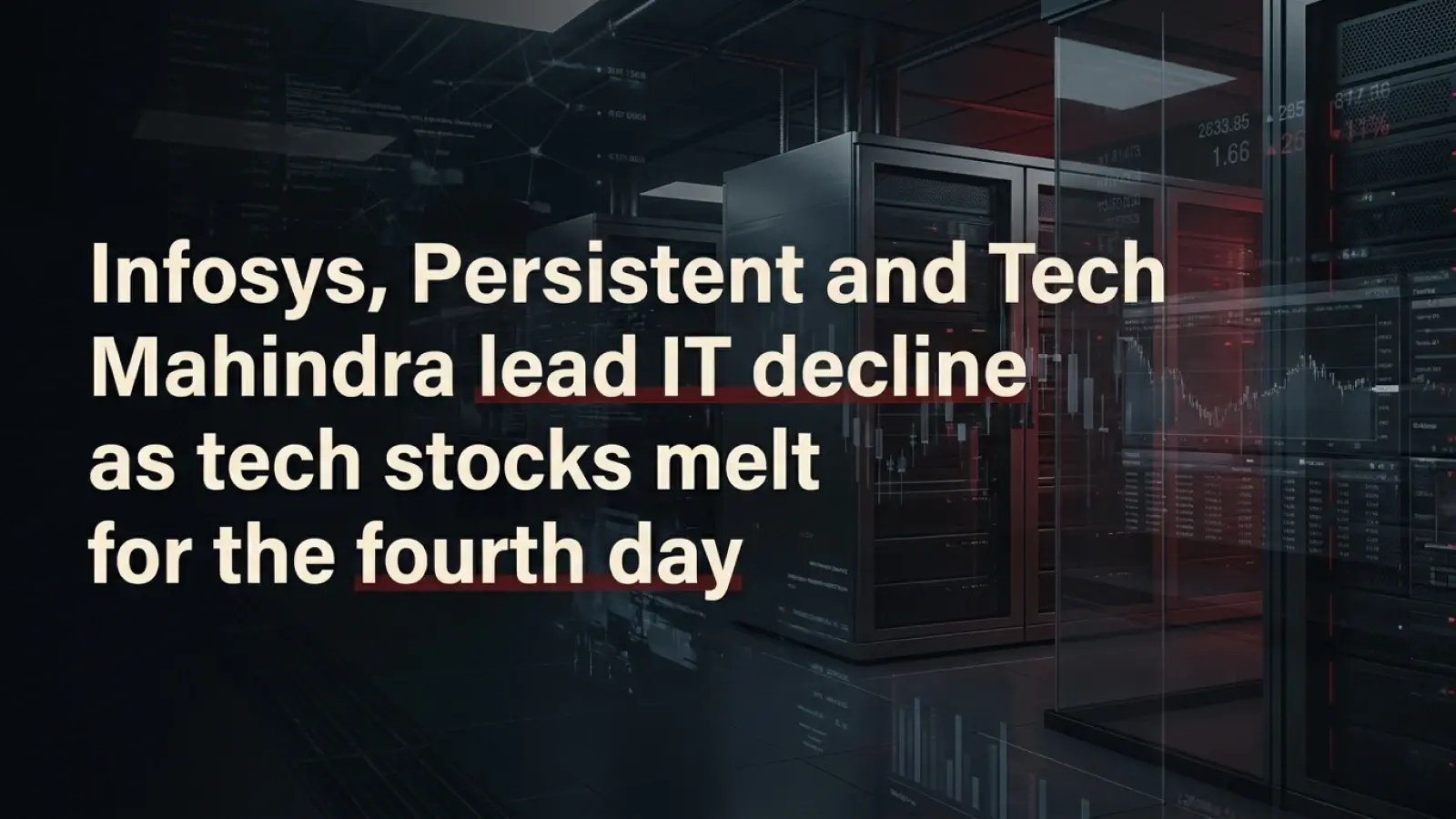 Infosys, Persistent And Tech Mahindra Lead IT Decline As Tech Stocks Melt For The Fourth Day