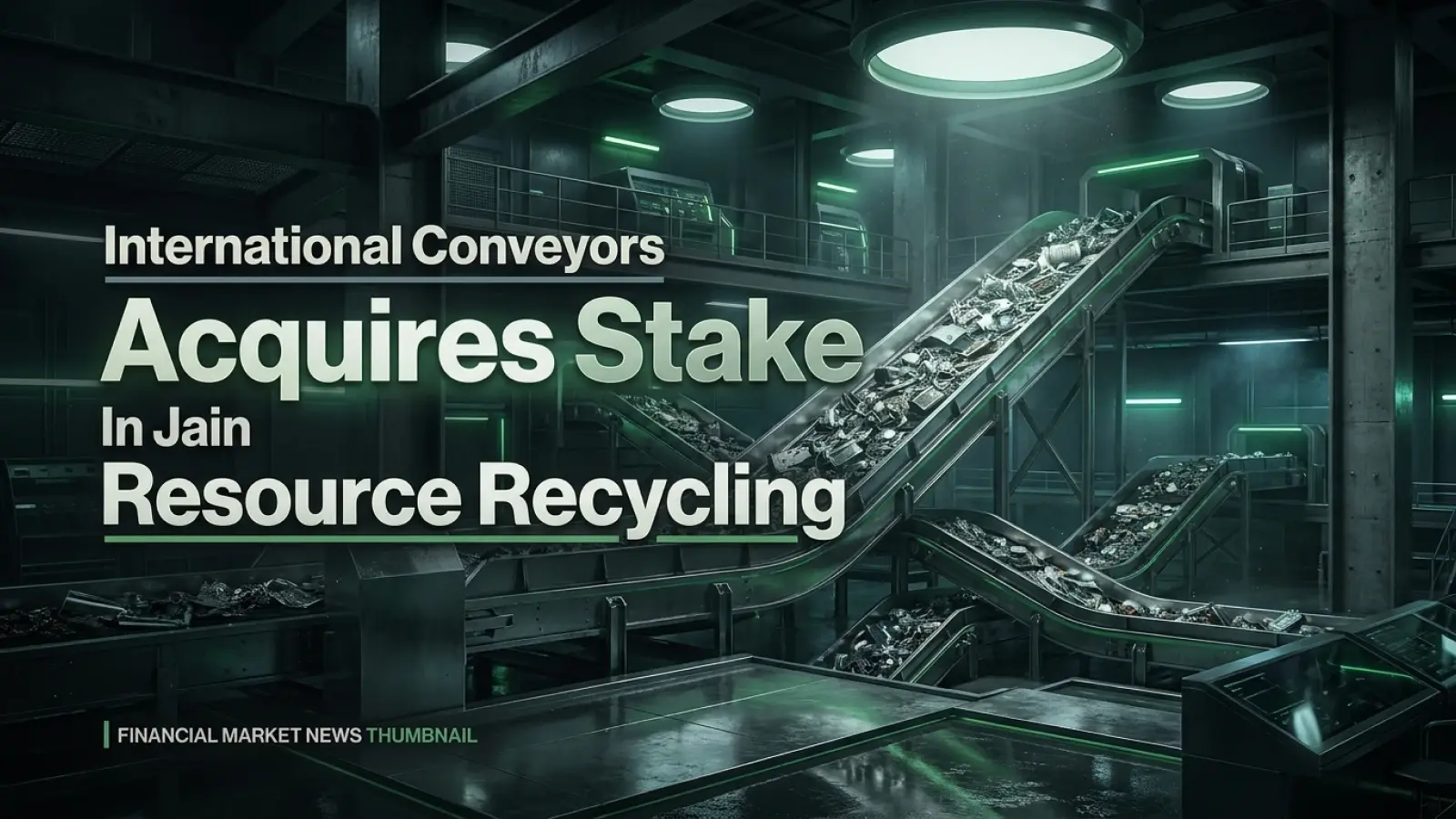 International Conveyors Acquires Stake In Jain Resource Recycling