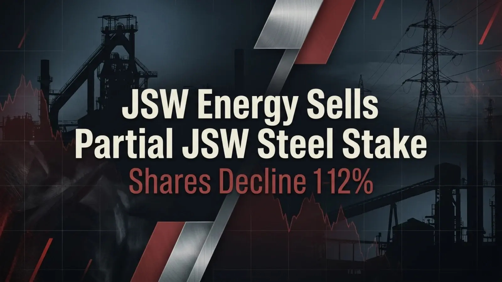 JSW Energy Sells Partial JSW Steel Stake; Shares Decline 1.12%