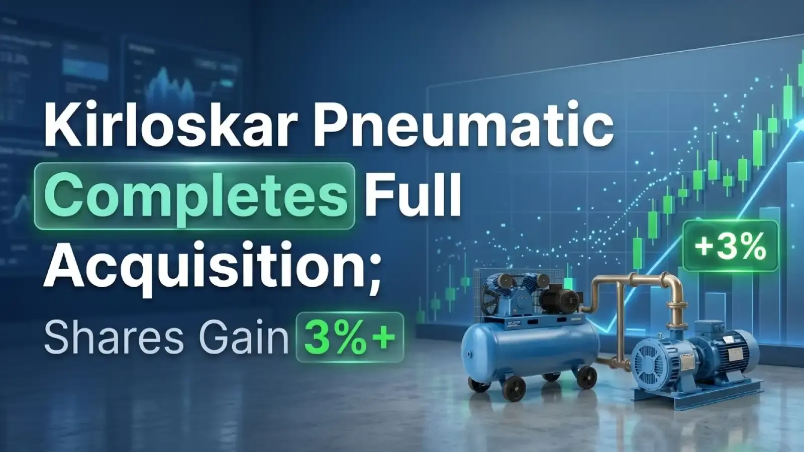 Kirloskar Pneumatic Completes Full Acquisition; Shares Gain Over 3%