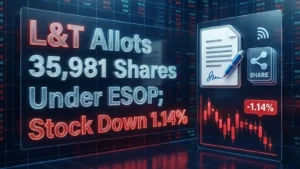 L&T Allots 35,981 Shares Under ESOP; Stock Down 1.14%