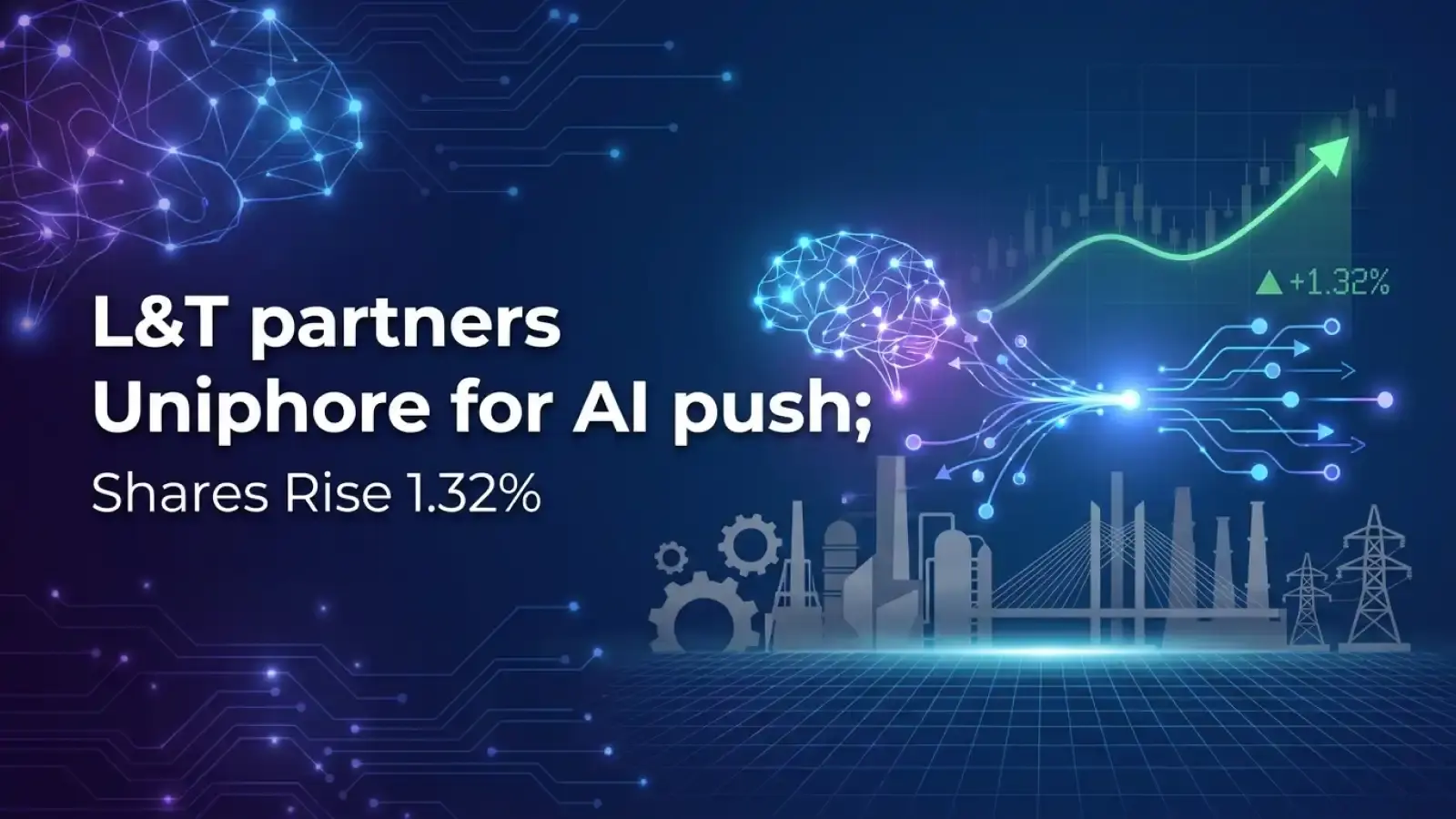 L&T partners Uniphore for AI Push; Shares Rise 1.32% 