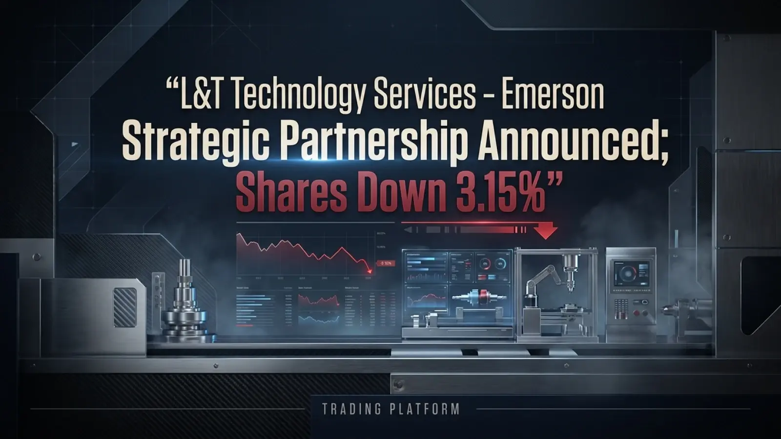 L&T Technology Services -Emerson Strategic Partnership Announced; Shares Down 3.15%