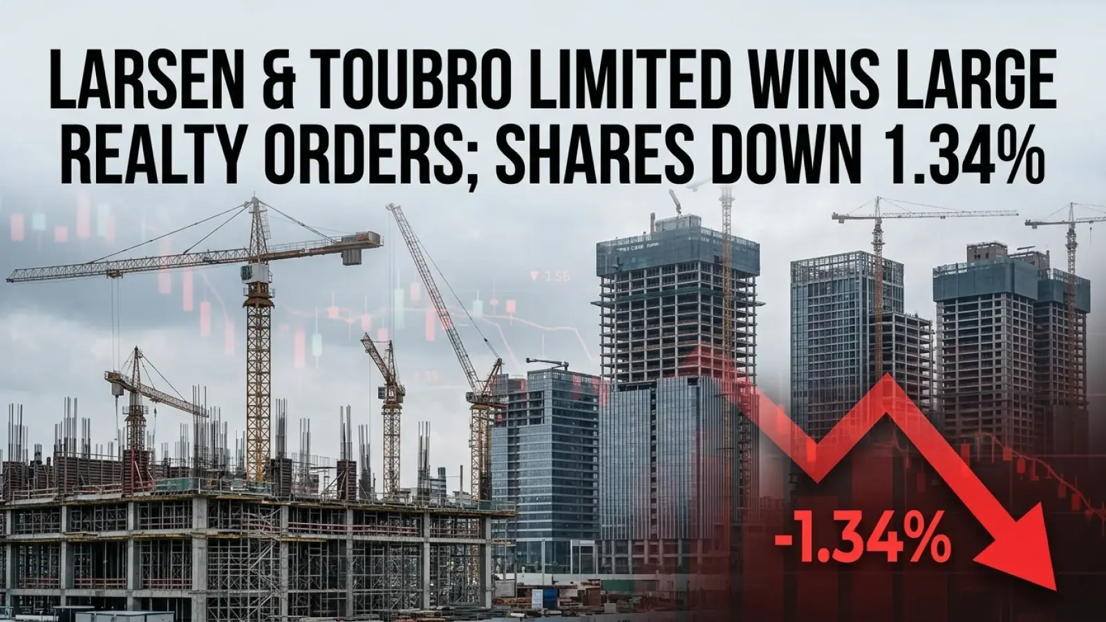 Larsen & Toubro Limited Wins Large Realty Orders; Shares Down 1.34%