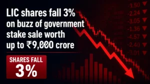 LIC Shares Fall 3% On Buzzof Government Stake Sale Worth Up To ₹9,000 Crore