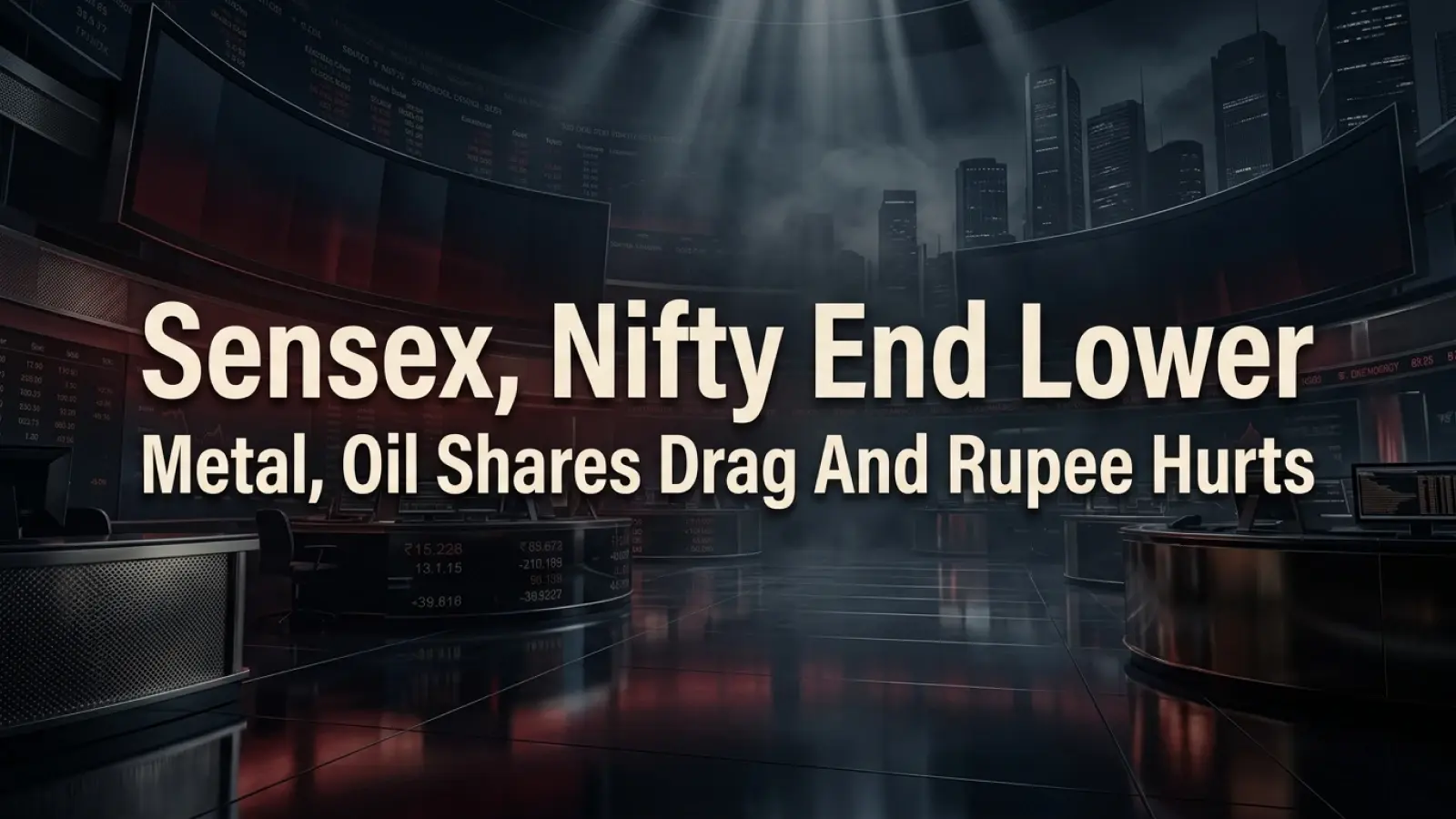Market Close: Sensex, Nifty End Lower; Oil Shares Drag And Rupee Hurts