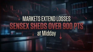 Stock Market Mid-day Report: Markets Extend Losses into Afternoon; Sensex Down Over 900 Points 