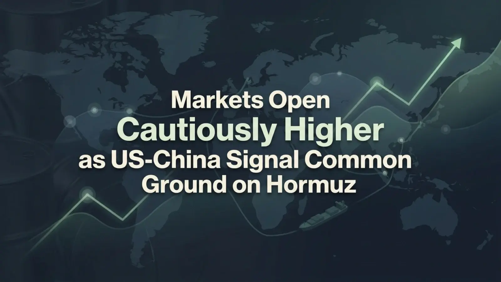 Markets Open Cautiously Higher as US-China Signal Common Ground on Hormuz