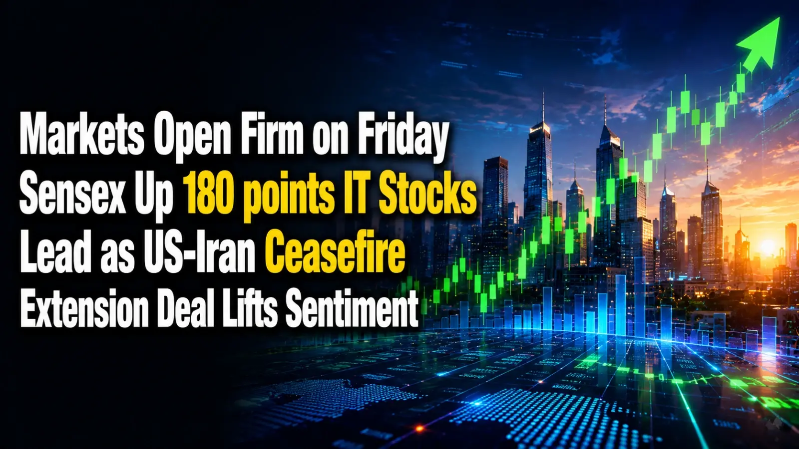 Markets Open Report, May 29, 2026: Firm on Friday; Sensex Up 180 points; IT Stocks Lead as US-Iran Ceasefire Extension Deal Lifts Sentiment