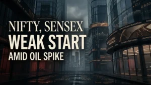 Nifty, Sensex Set for Weak Start as Shares Decline at Pre-Open Amid Oil Spike