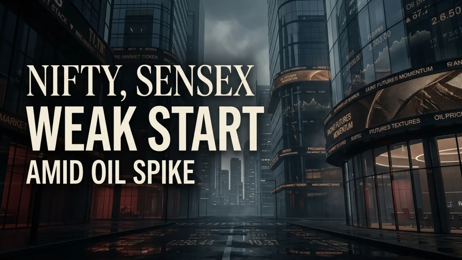 Nifty, Sensex Set for Weak Start as Shares Decline at Pre-Open Amid Oil Spike