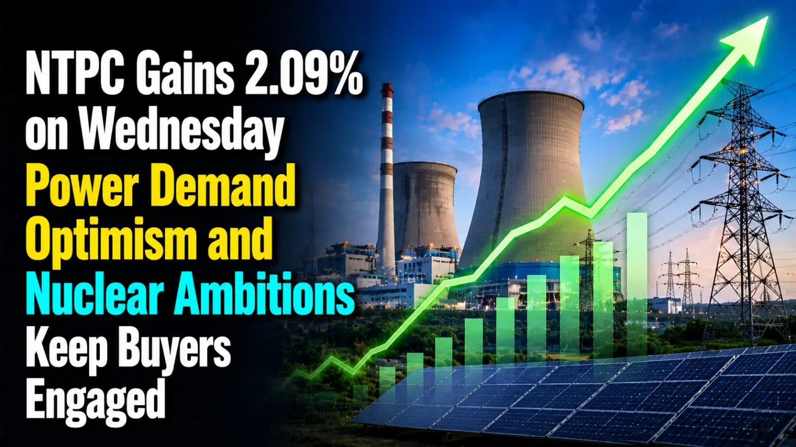 NTPC Gains 2.09% on Wednesday; Power Demand Optimism and Nuclear Ambitions Keep Buyers Engaged
