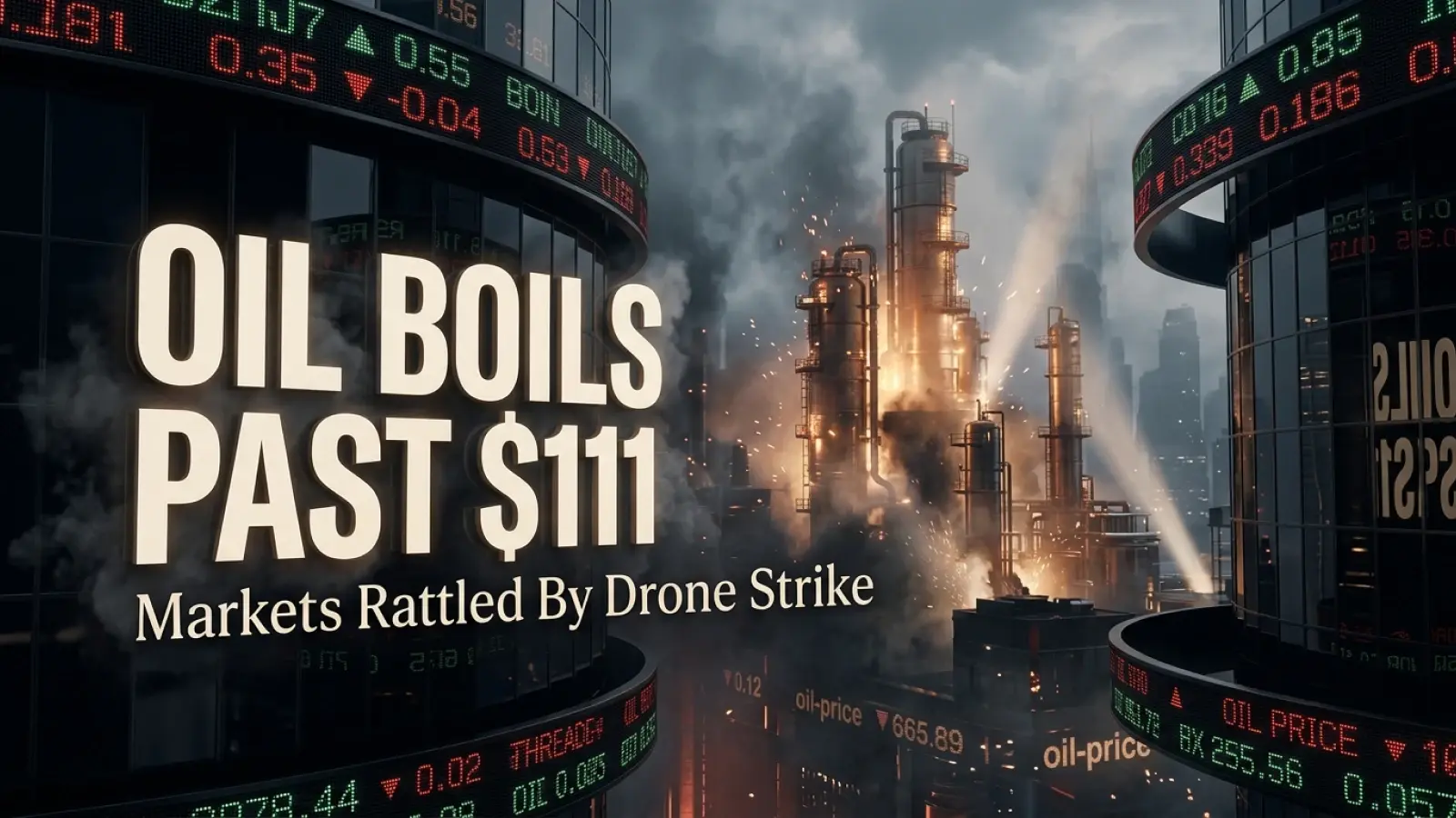 Oil Boils Past $111 After Drone Strike on UAE Nuclear Plant Shocks Markets