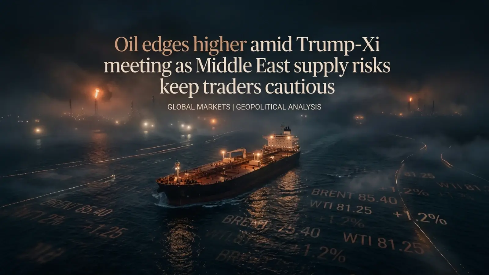 Oil Edges Higher Amid Trump-Xi Meeting As Middle East Supply Risks Keep Traders Cautious