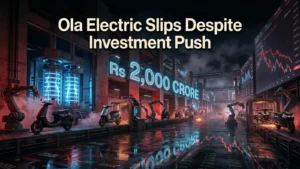 Ola Electric Slips Despite Rs 2,000 Crore Investment Push