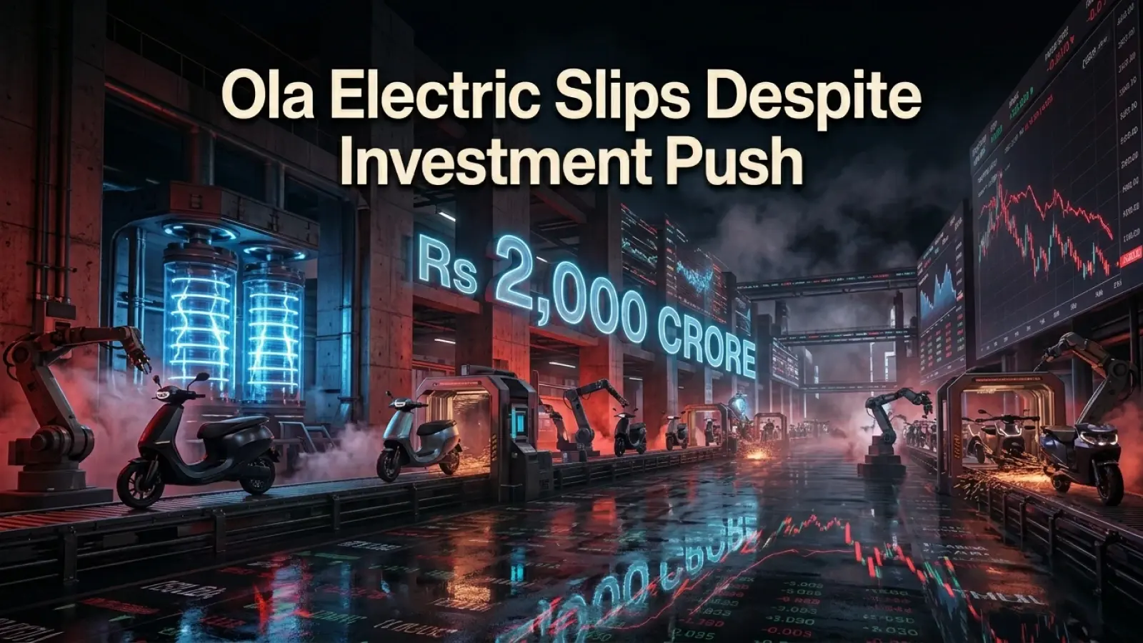 Ola Electric Slips Despite Rs 2,000 Crore Investment Push