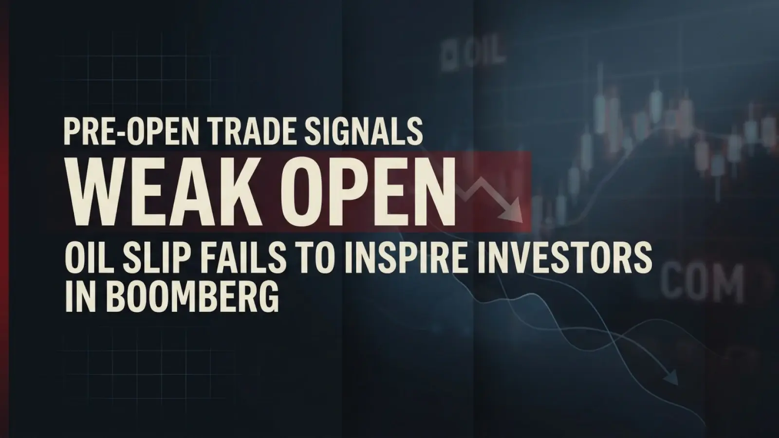 Pre-open Trade Signals Weak Open For Indian Shares As Oil Slip Fails To Inspire Investors