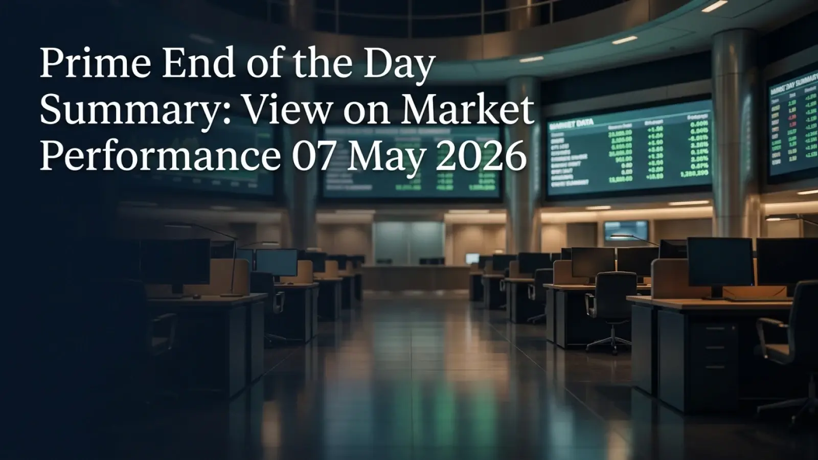Prime End of the Day Summary: View on Market Performance 07 May 2026