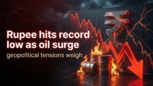 Rupee Hits Record Low as Oil Surge, Geopolitical Tensions Weigh