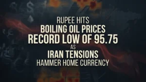 USD vs INR:Rupee Hits Record Low of 95.75 as Boiling Oil Prices and Escalating Iran Tensions Hammer Home Currency