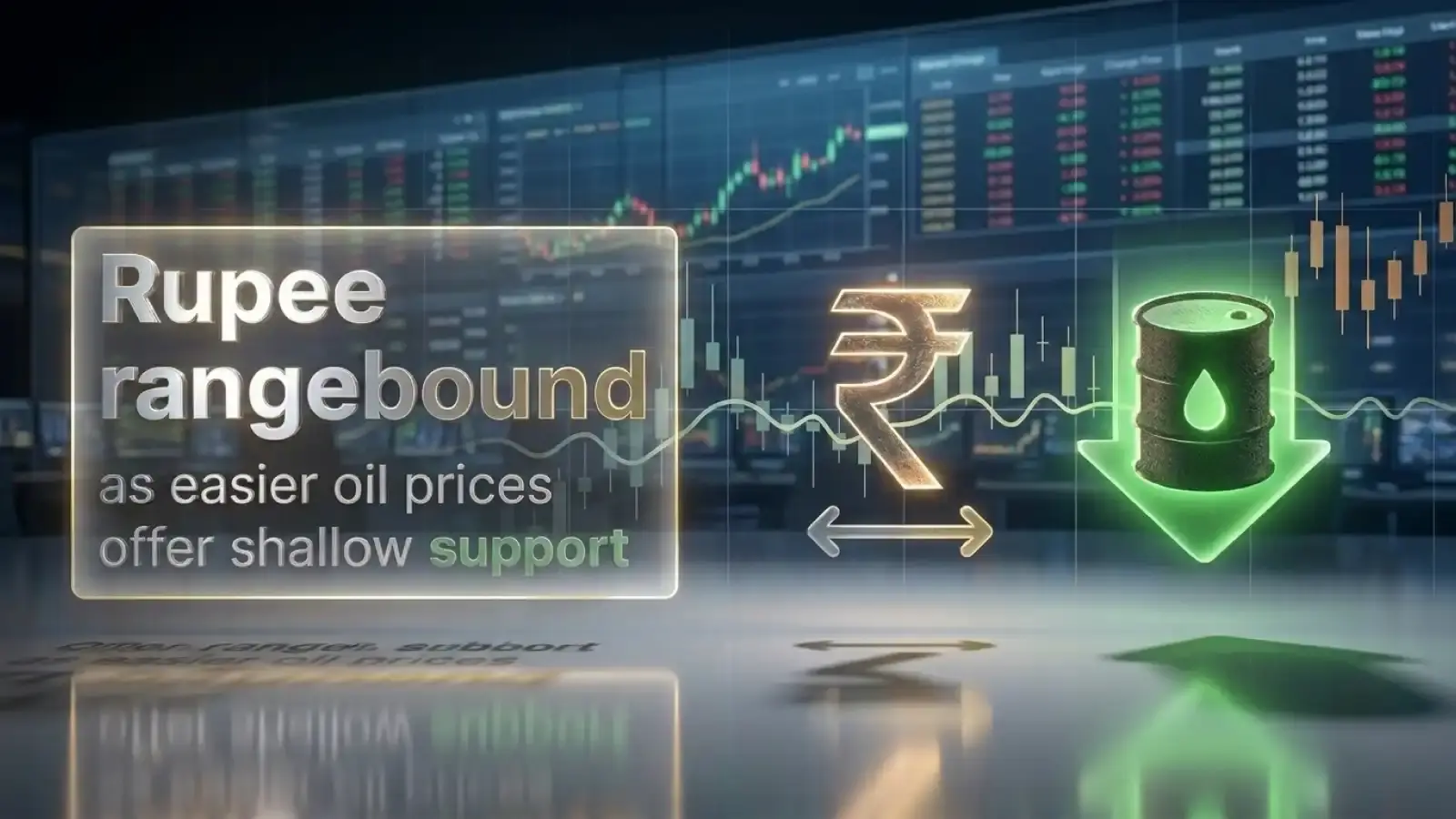 Rupee Rangebound as Easier Oil Prices Offer Shallow Support